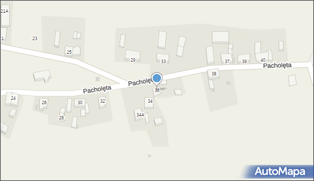 Pacholęta, Pacholęta, 36, mapa Pacholęta