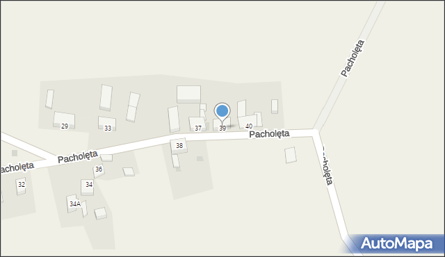 Pacholęta, Pacholęta, 39, mapa Pacholęta