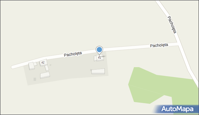 Pacholęta, Pacholęta, 41, mapa Pacholęta