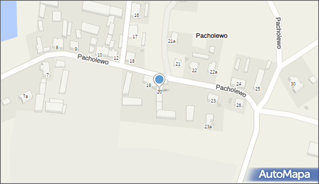 Pacholewo, Pacholewo, 20, mapa Pacholewo
