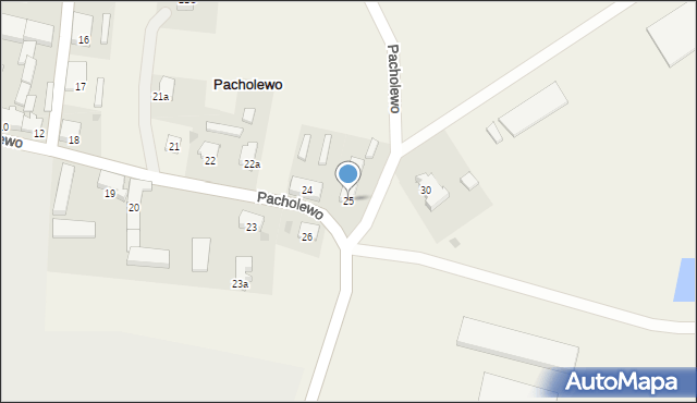 Pacholewo, Pacholewo, 25, mapa Pacholewo