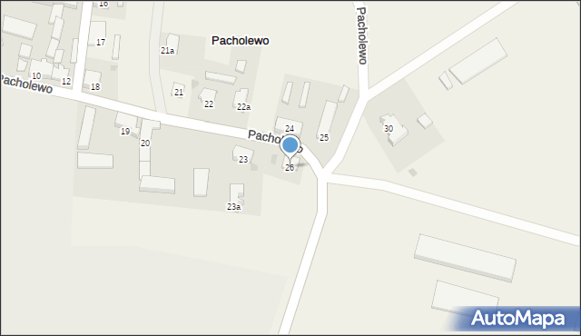 Pacholewo, Pacholewo, 26, mapa Pacholewo