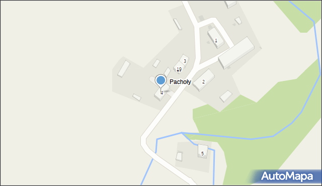 Pachoły, Pachoły, 4, mapa Pachoły