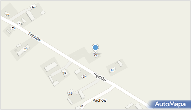 Pąchów, Pąchów, 59, mapa Pąchów