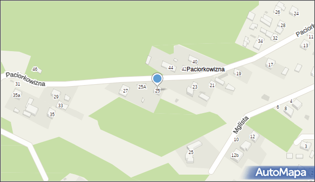 Paciorkowizna, Paciorkowizna, 25, mapa Paciorkowizna