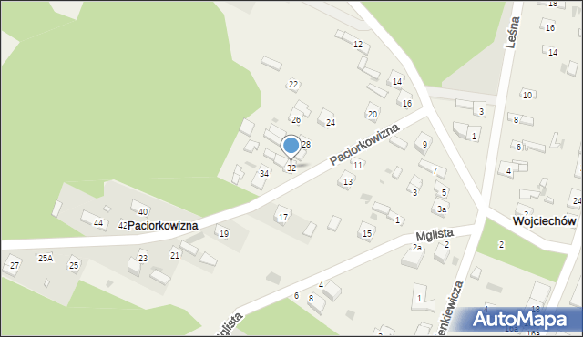 Paciorkowizna, Paciorkowizna, 32, mapa Paciorkowizna