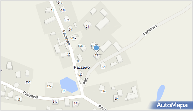 Paczewo, Paczewo, 23, mapa Paczewo