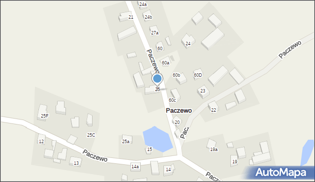 Paczewo, Paczewo, 25, mapa Paczewo