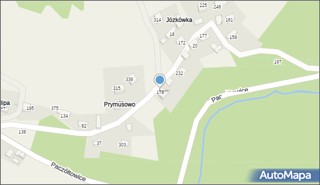 Paczółtowice, Paczółtowice, 178, mapa Paczółtowice