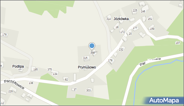Paczółtowice, Paczółtowice, 339, mapa Paczółtowice