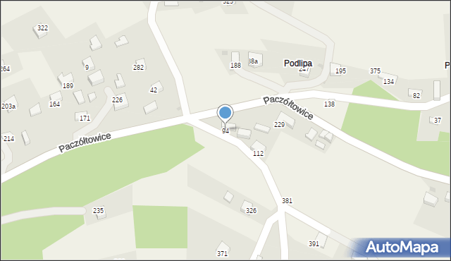 Paczółtowice, Paczółtowice, 94, mapa Paczółtowice