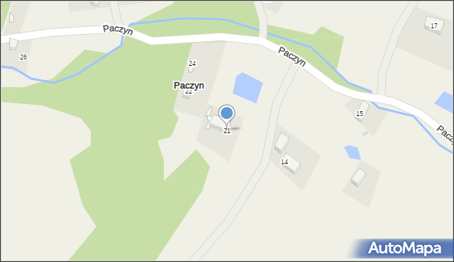 Paczyn, Paczyn, 21, mapa Paczyn