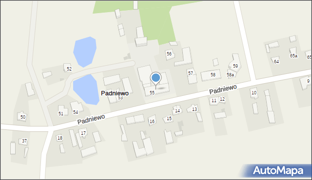 Padniewo, Padniewo, 54, mapa Padniewo