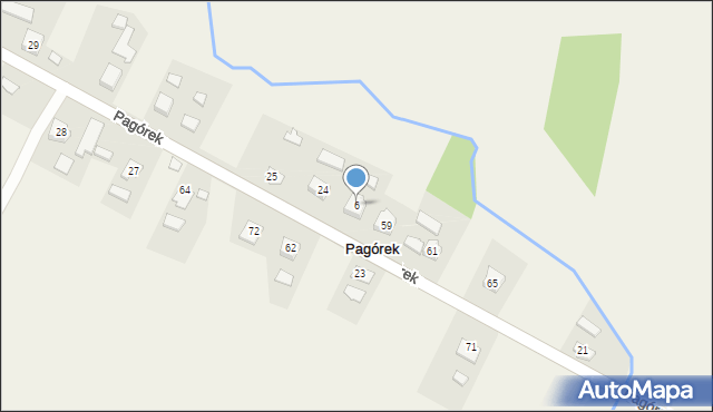 Pagórek, Pagórek, 6, mapa Pagórek