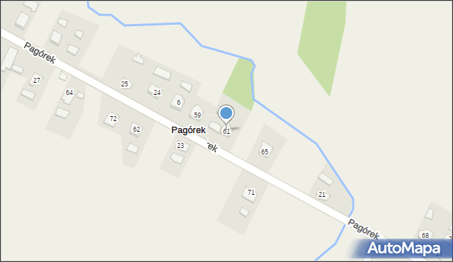 Pagórek, Pagórek, 61, mapa Pagórek