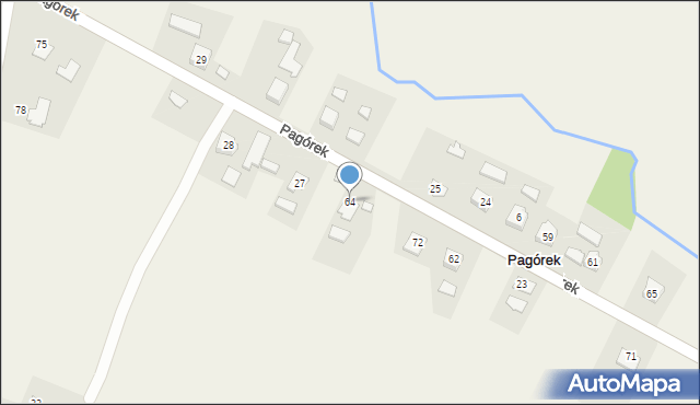 Pagórek, Pagórek, 64, mapa Pagórek