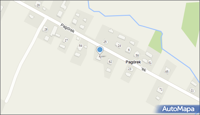 Pagórek, Pagórek, 72, mapa Pagórek