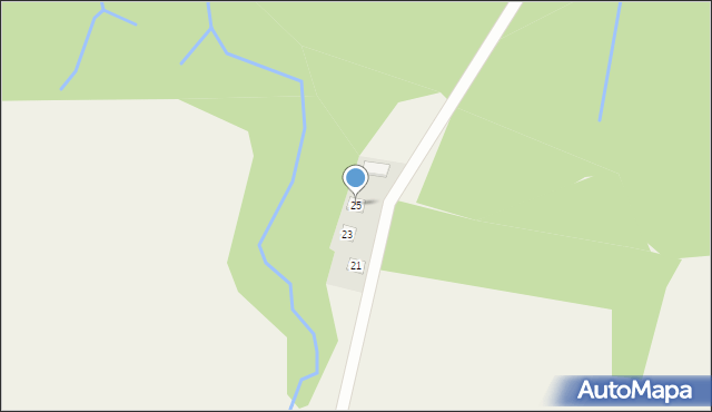 Pagórki, Pagórki, 25, mapa Pagórki