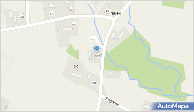 Pagorzyna, Pagorzyna, 103, mapa Pagorzyna