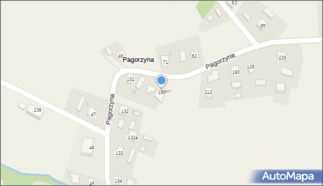 Pagorzyna, Pagorzyna, 130, mapa Pagorzyna