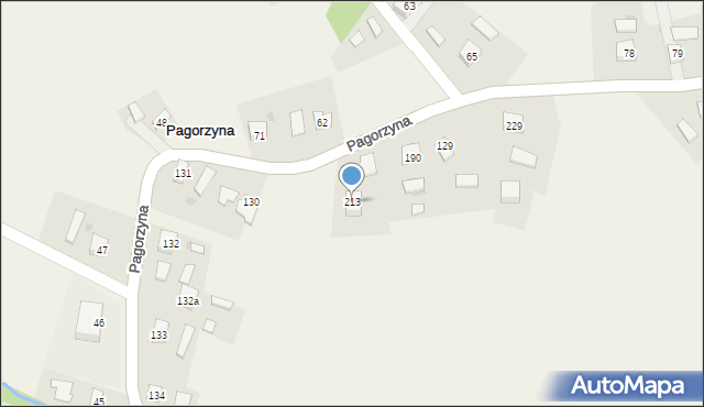 Pagorzyna, Pagorzyna, 213, mapa Pagorzyna