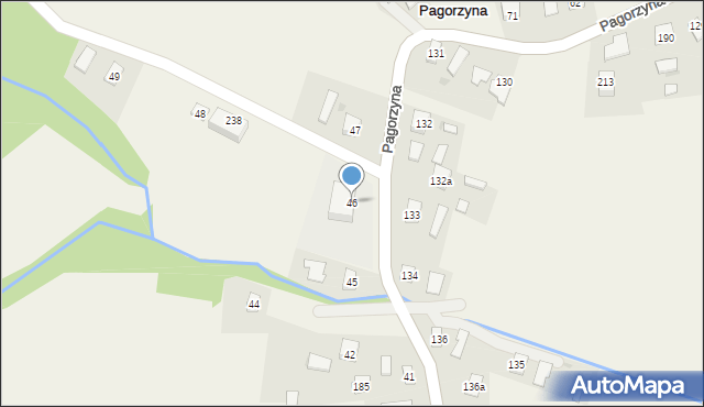 Pagorzyna, Pagorzyna, 46, mapa Pagorzyna