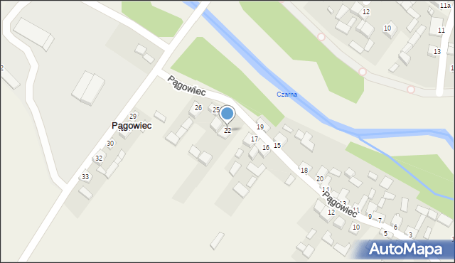 Pągowiec, Pągowiec, 22, mapa Pągowiec