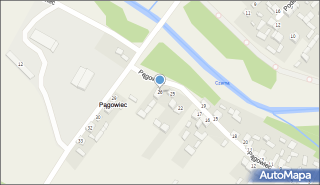 Pągowiec, Pągowiec, 26, mapa Pągowiec