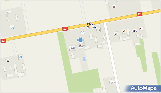 Pająków, Pająków, 33A, mapa Pająków