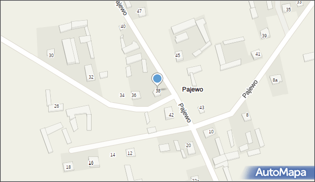 Pajewo, Pajewo, 38, mapa Pajewo