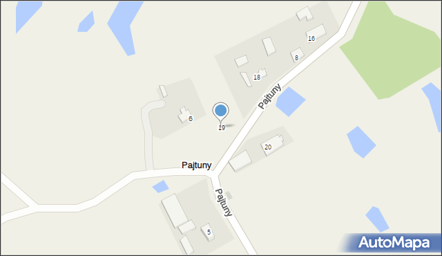 Pajtuny, Pajtuny, 19, mapa Pajtuny