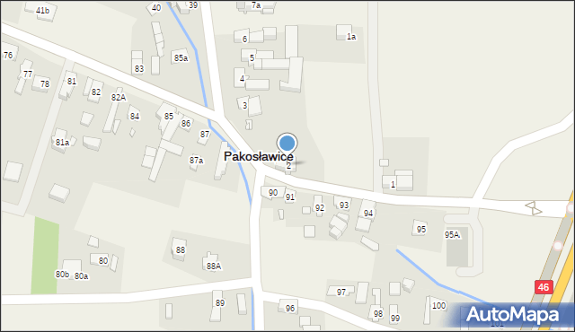 Pakosławice, Pakosławice, 2, mapa Pakosławice