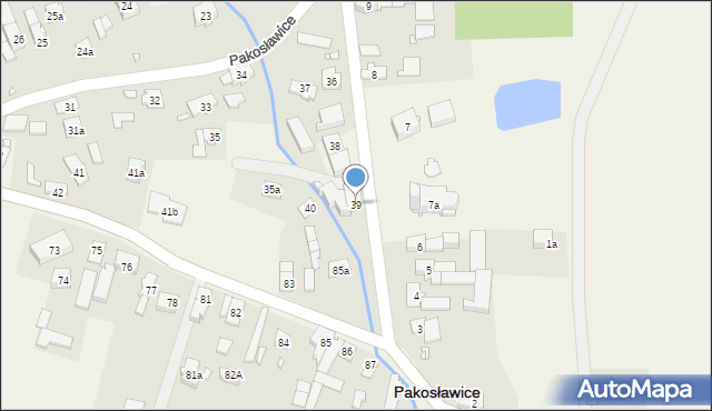 Pakosławice, Pakosławice, 39, mapa Pakosławice