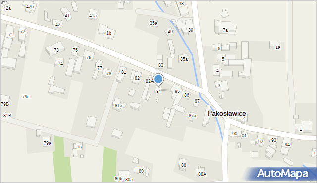 Pakosławice, Pakosławice, 84, mapa Pakosławice