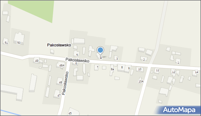 Pakosławsko, Pakosławsko, 4, mapa Pakosławsko