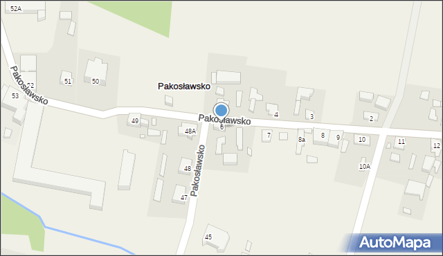 Pakosławsko, Pakosławsko, 6, mapa Pakosławsko