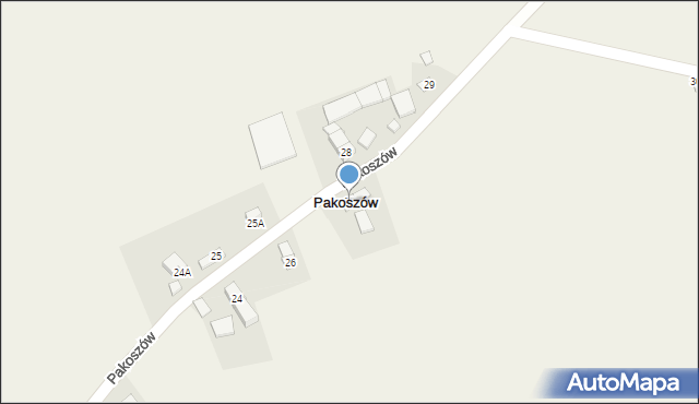 Pakoszów, Pakoszów, 27, mapa Pakoszów