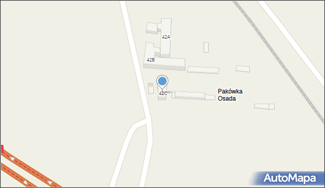Pakówka, Pakówka, 42C, mapa Pakówka
