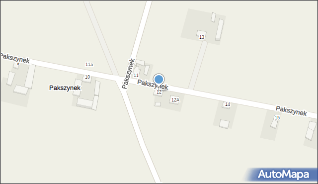 Pakszynek, Pakszynek, 12, mapa Pakszynek