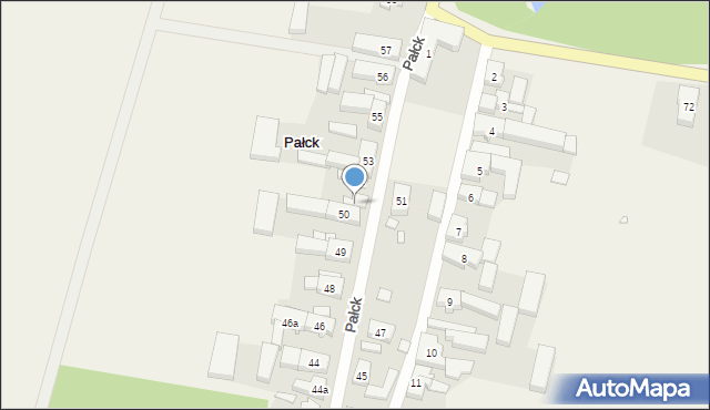 Pałck, Pałck, 52a, mapa Pałck