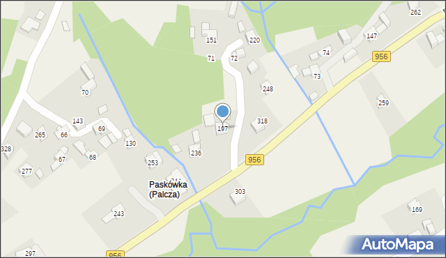 Palcza, Palcza, 197, mapa Palcza