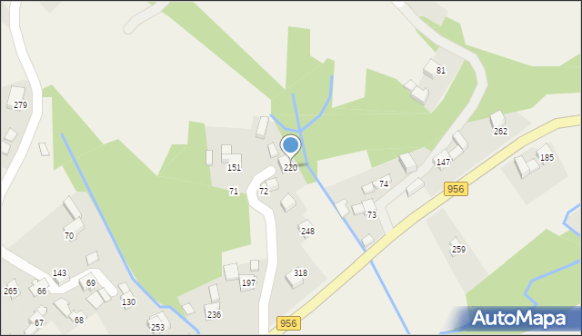 Palcza, Palcza, 220, mapa Palcza