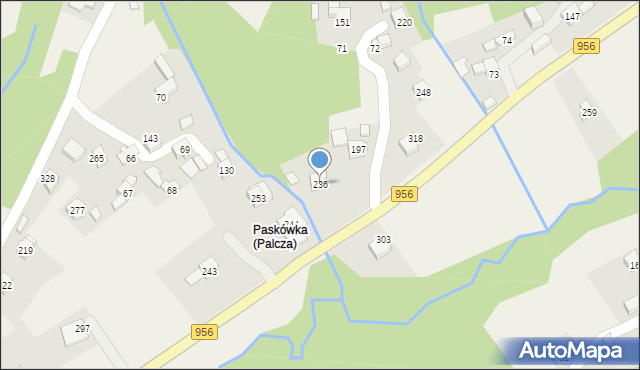 Palcza, Palcza, 236, mapa Palcza