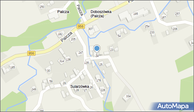 Palcza, Palcza, 24, mapa Palcza