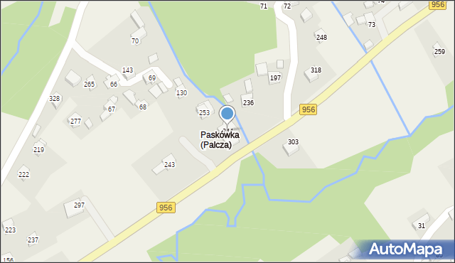 Palcza, Palcza, 244, mapa Palcza