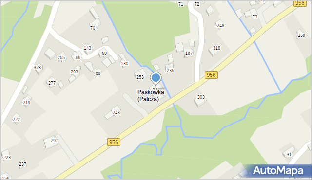 Palcza, Palcza, 244, mapa Palcza