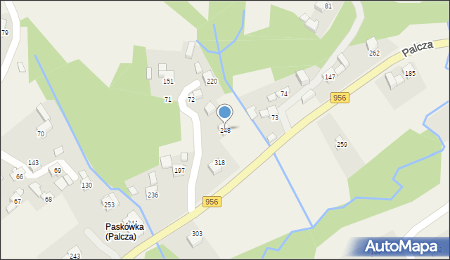 Palcza, Palcza, 248, mapa Palcza