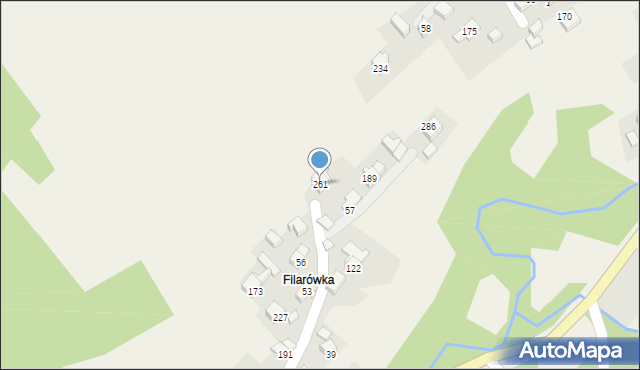 Palcza, Palcza, 261, mapa Palcza