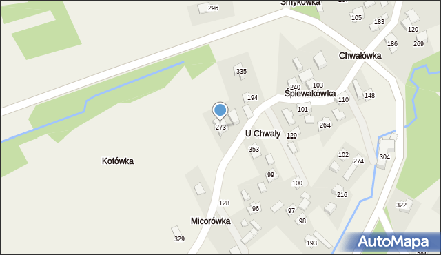 Palcza, Palcza, 273, mapa Palcza