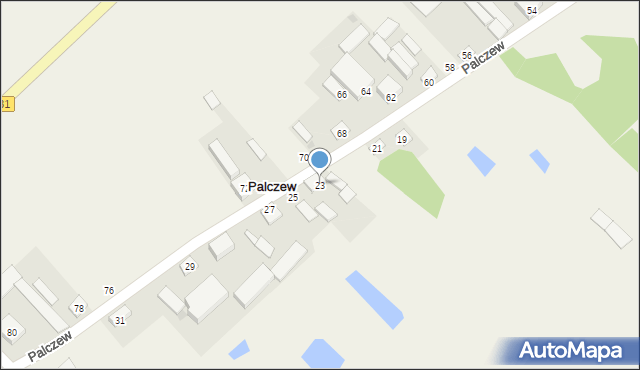 Palczew, Palczew, 23, mapa Palczew